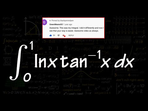 Integral of ln(x)*tan^-1(x)