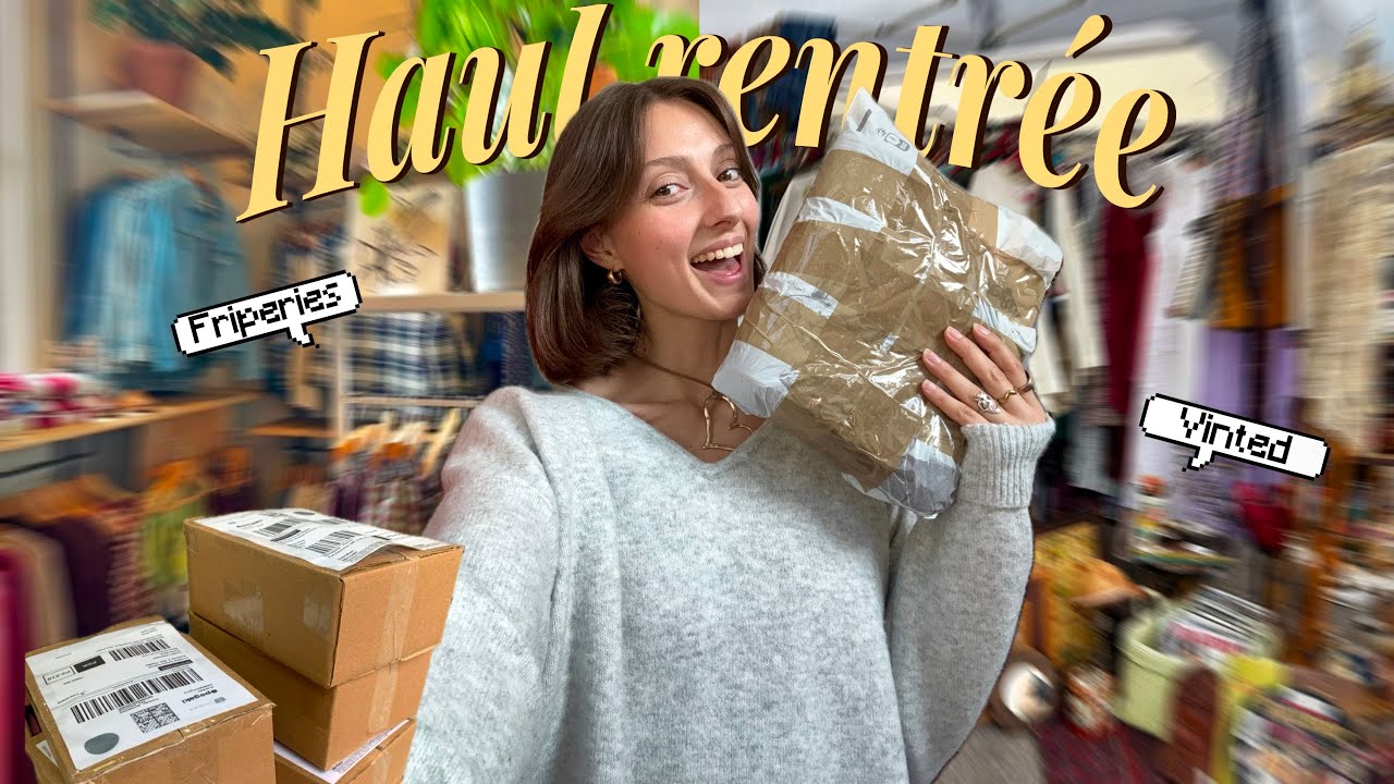 Tout ce que j'ai chiné pour la rentrée ! (Vinted, friperie, brocante) *HAUL*