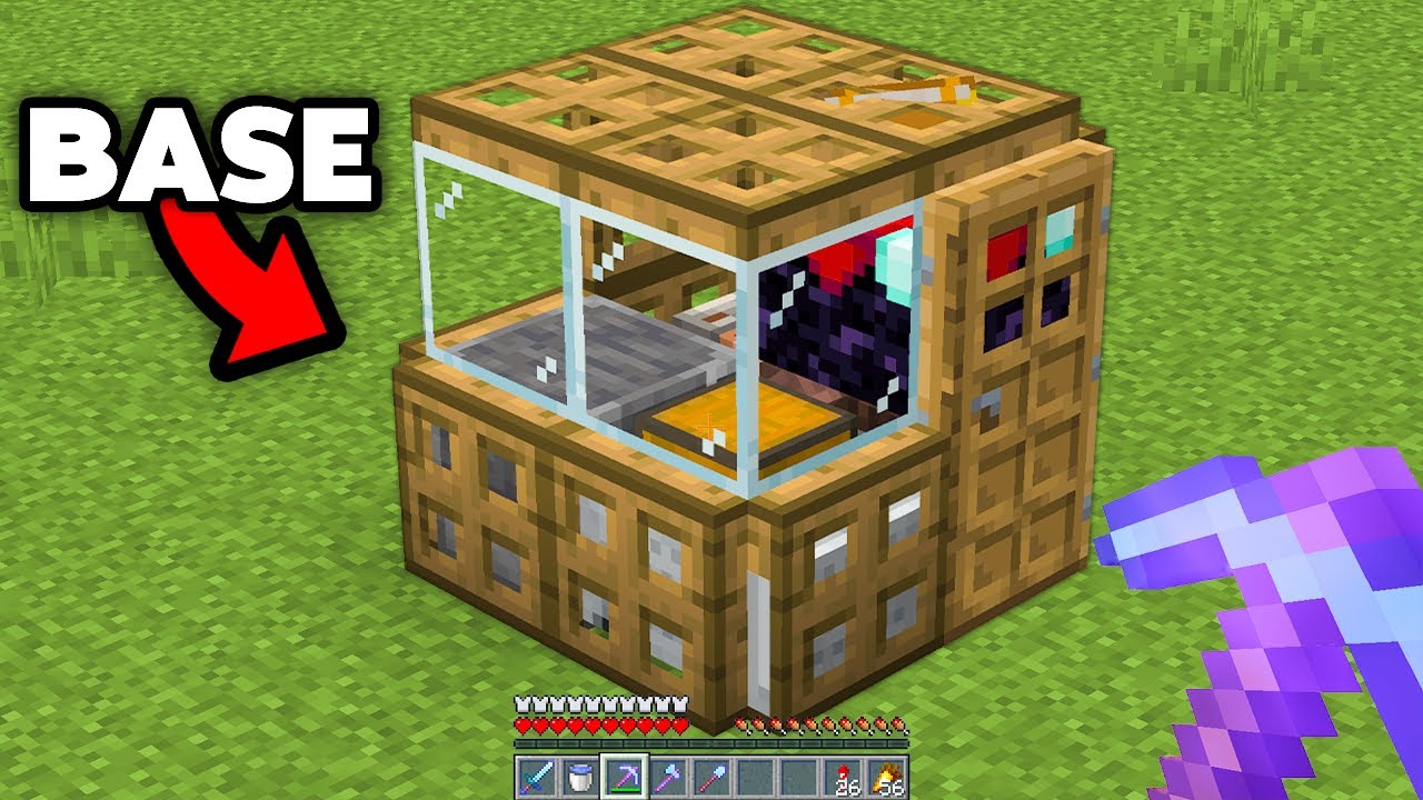 J'ai Construit la plus Petite Base de Minecraft.. - YouTube
