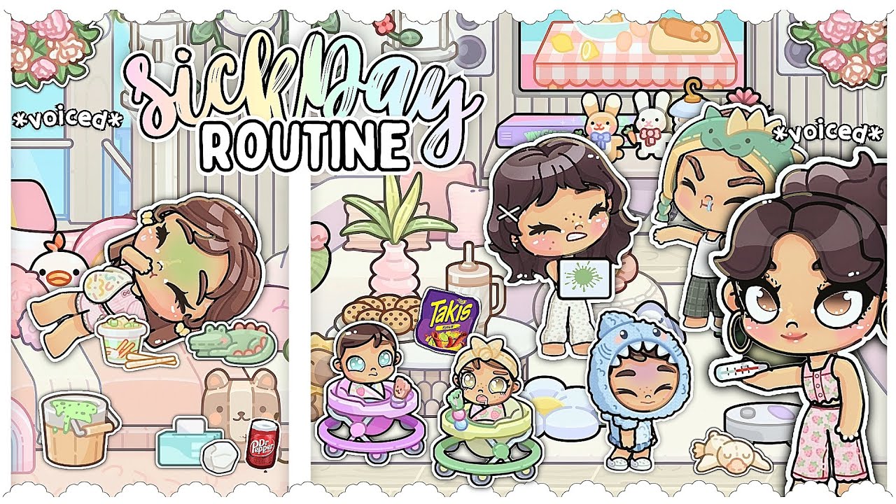 Family *SICK DAY* Routine!! 🤒💭💕|| avatarworld 🌎 || family rp 👨‍👩‍👧‍👦|| *voiced*🎙|| Theresa Playz 