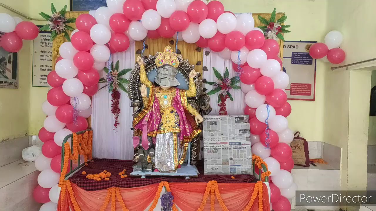 Saraswati Puja Panal Decoration Idea For Home Saraswati Puja Decoration saraswati-puja-panal-decoration-idea-for-home-saraswati-puja-decoration