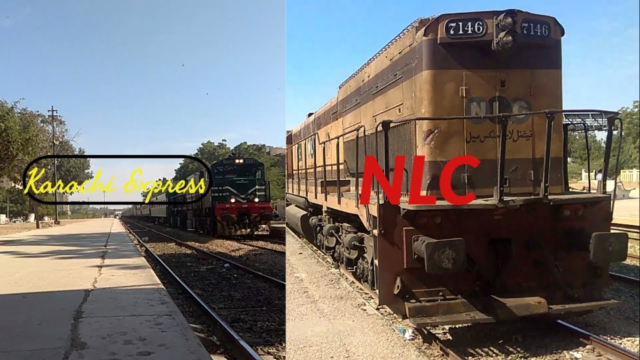 Karachi Express Crossing Drig Colony Railway Station || Pakistan ...
