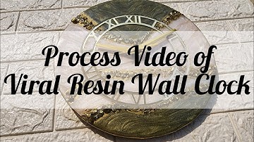 Resin Geode Wall Clock | Process Video | PART - 1