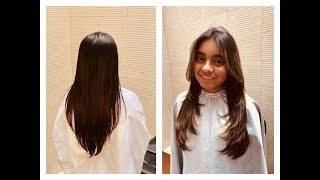 CORTE EN V SIN CAPAS - V Shape haircut without layers