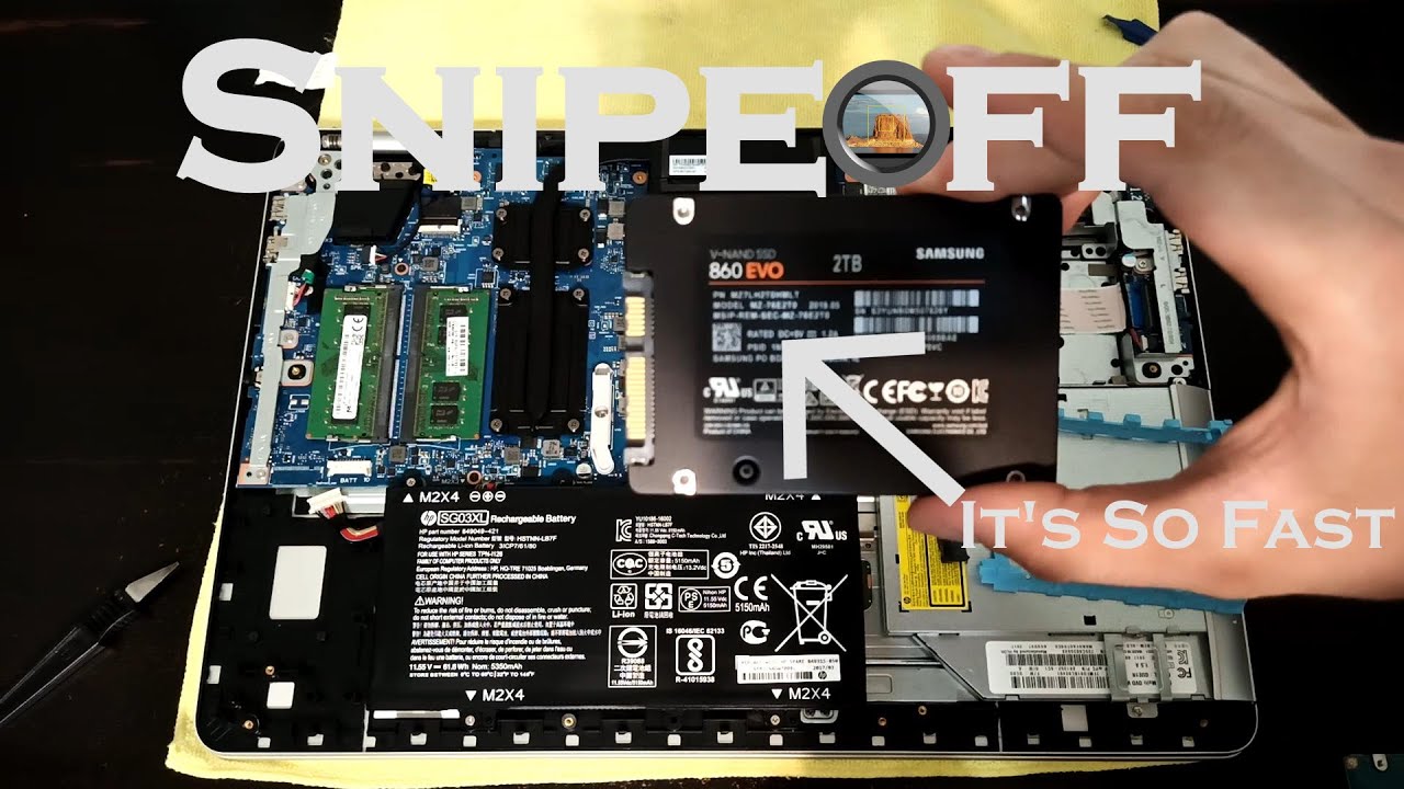 How To Install an SSD HP Envy - YouTube