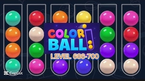 GREAT! SORT COLOR BALL PUZZLE GAME | LEVEL 686-700 #amazing #viralvideo #trending