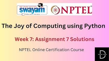 The Joy of Computing using Python Week 7 Assignment Answers ||Jan 2024|| NPTEL