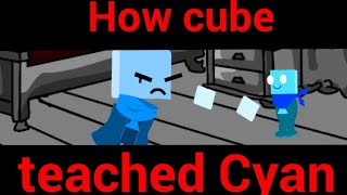 [DC2/ANIM] How Cube teached Cyan. (PINK CORRUPTION Fan animation)