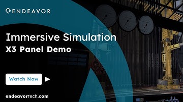 Immersive Drilling Simulator with X3 Panel