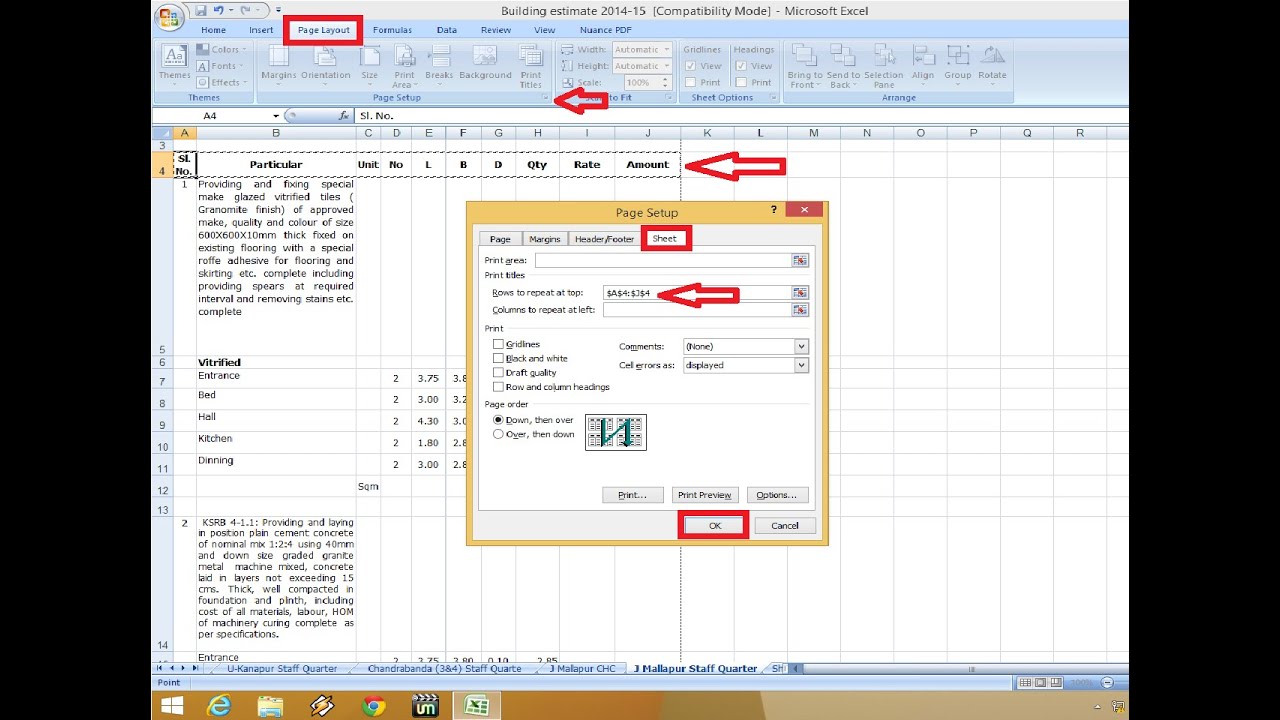 How to Rows Repeat at Top in All Pages in MS Excel - YouTube