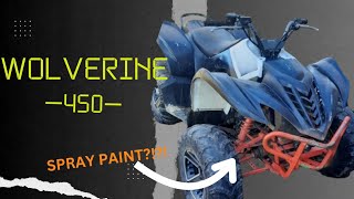 SPRAY PAINTED Yamaha Wolverine 450 REVIVE! Front End Rebuild!