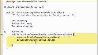 Android Development - 08 - Setting up Variables and Referencing XML ids.mp4
