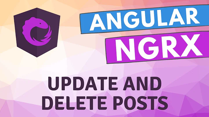 37. Update and Delete Posts Data with ngrx state management in the angular application.