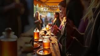 🌼🍯 МЕДОВЫЙ СПАС - первый МЕДОВЫЙ 🍯 Поздравление с медовым Спасом. Красивая песня про спас медовый 🍯🌼
