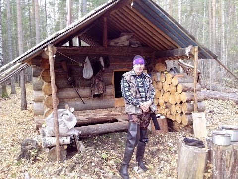 в избушку/ в тайгу/Болото/клюква/Печь экономка/Быт/