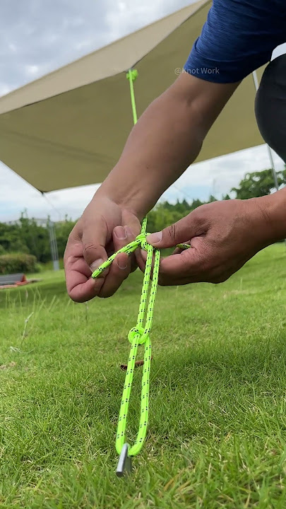 The NEW Camping Knot 🏕️ - Simple but Works Great!! #knottying