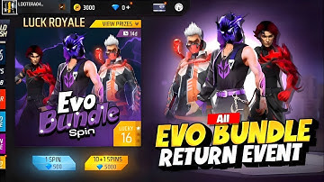 All Evo Bundle Return Event 🤯💥| Frost Fire Evo Bundle Return | Free Fire New Event | Ff New Event