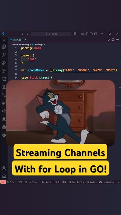 Streaming Channels with For Loop in Go: Real-Time Data Processing! # ...