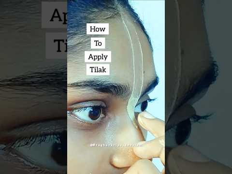 how to apply vaishnav tilak? #shorts #tutorial #iskcon #viral #krishna @श्रीraghavkripa_kevalam