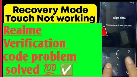 Realme Recovery mode verification not 🚫 working ! Verification code problem solved