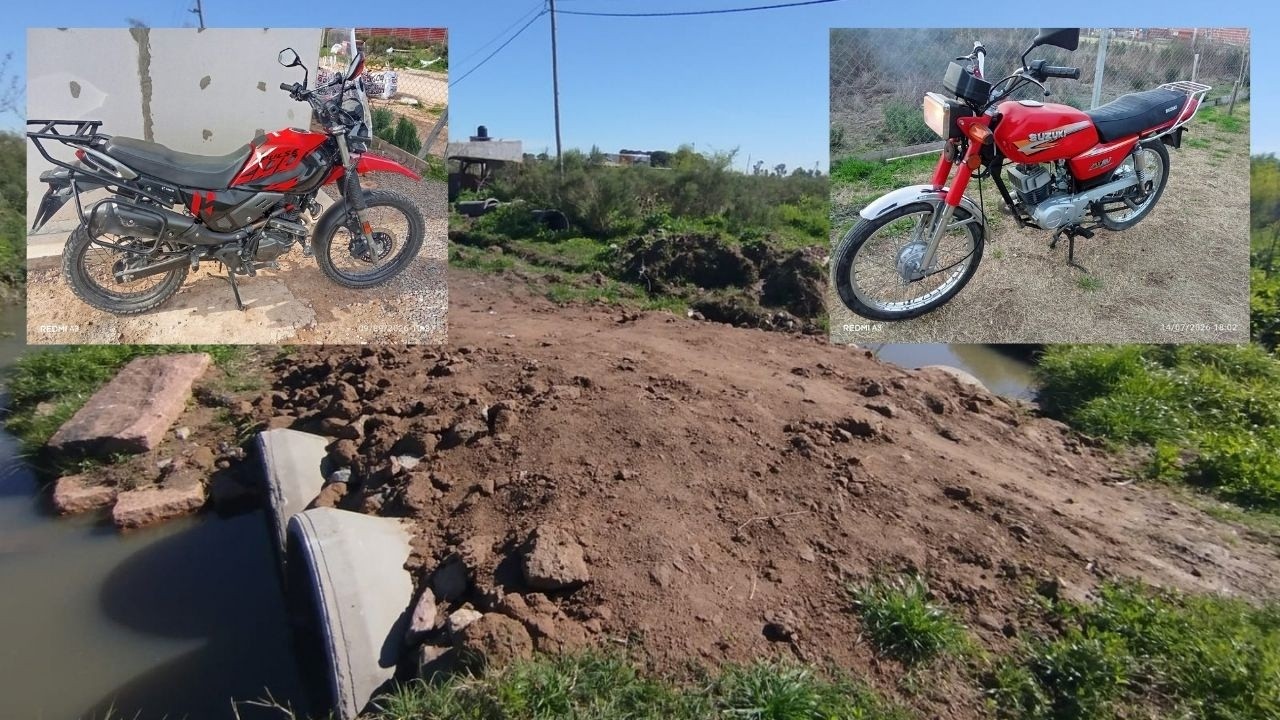 ROBARON 4 MOTOS EN FINCAS DEL PLATA: El escape por el arroyo Maldonado que alarma a los vecinos