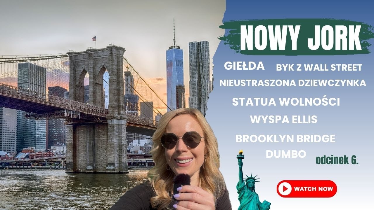 NOWY JORK - Wall Street, Statua Wolności, Most Brookliński, Dumbo  |  TOP atrakcje Nowego Jorku!