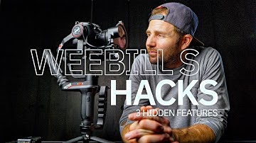 ZHIYUN WEEBILL S HACKS // 3 HIDDEN FEATURES OF THE WEEBILL S
