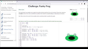 Challenge Funky Frog Khan Academy