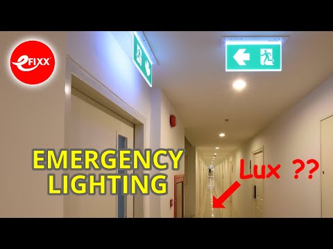 EMERGENCY LIGHTING - What Lux levels are required? - Escape routes, open area &  high risk areas