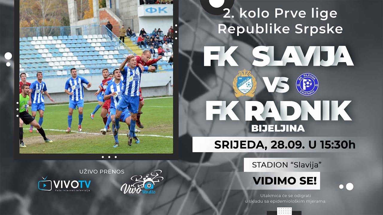FK Slavija - FK Radnik Bijeljina  - 1. Liga RS / PRENOS UŽIVO /