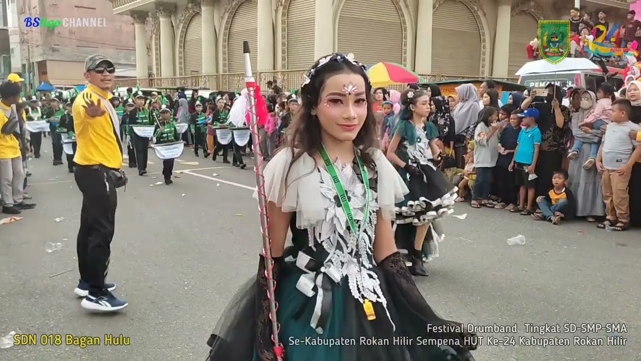 Drumband SDN 018 Bagan Hulu Festival Drumband Se-Kabupaten Rokan Hilir Sempena HUT 24 Rokan Hilir