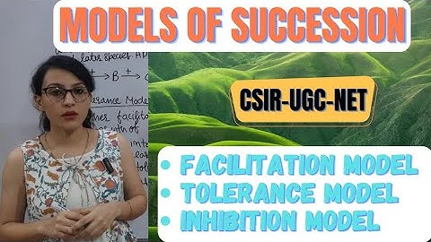 Models of Succession || Facilitation Model || Tolerance Model || Inhibition Model