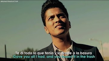 Bruno Mars - Grenade // Lyrics + Español // Video Oficial