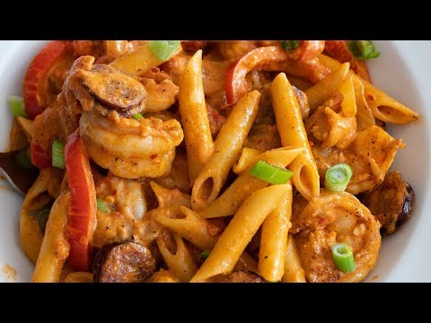 Cajun Creamy Pasta With Shrimp & Andouille Sausage