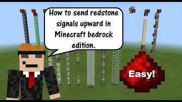 How to send redstone signals upwards in minecraft bedrock edition