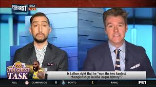 Chris Broussard reacts to LeBron claims he’s earned ‘2 hardest’ championships in NBA history