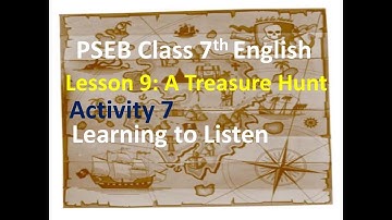7th English Lesson 9 A Treasure Hunt Activity 7