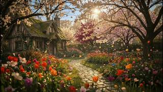 Soft Spring Reset 🌸 Cozy Witch Garden & Healing Morning Ambience screenshot 1