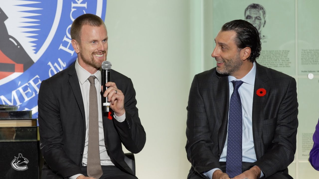 Vancouver Canucks on X: Honouring three legends. The #Canucks will  celebrate Daniel Sedin, Henrik Sedin, and Roberto Luongo, who will all soon  be inducted into the Hockey Hall of Fame's Class of