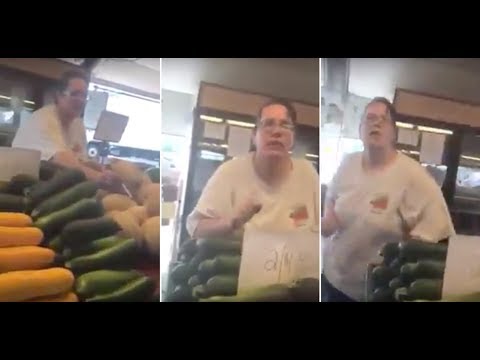 Trenton Farmers Market - Trenton Farmers Market stand employee goes ballistic on customer