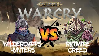 Age of Sigmar Warcry Battle Report: Wildercorps Hunters vs Rotmire Creed
