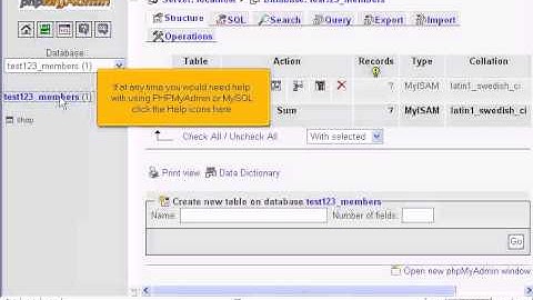 Managing MySQL databases with PHPMyAdmin in H-Sphere