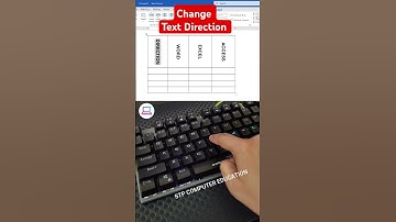 Text Direction in Ms Word #pc #laptop #computer #windows #tech #viral #reels #shorts