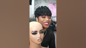 #REMOVEABLE QUICKWEAVE #shannysnaturalbeauty #shorthair #nychairstylist #pixiecut #pixie #hairstyle