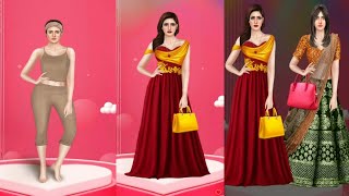 Indian Bridal Salon💅 Full Makeup💄and Full Dress up👗 Beautiful Women👩 #skincare #asmr #makeup screenshot 5