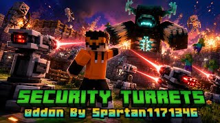 SECURITY TURRETS Addon for Minecraft PE! 🔥 Defend Your Base