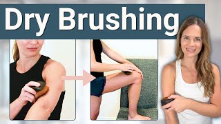 Dry Brushing the Body Full Routine for Lymphatic Drainage