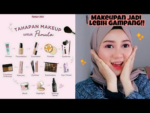 tutorial makeup natural wardah untuk sehari hari ala korea (review). 