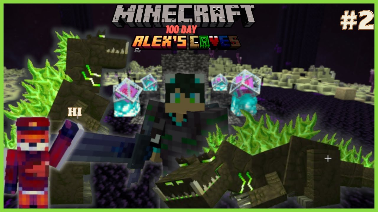 Minecraft Sinh tồn 100 ngày hành trình khám phá thế giới Alex's caves ...