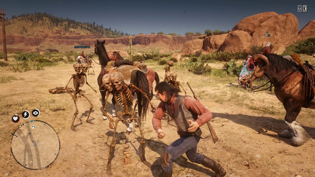 Hacker with spooky skeletons Red Dead Redemption 2 Online YouTube